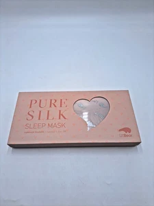 Máscara para dormir de seda pura LitBear - Máscara para ojos - Caramelo (rosa) - Totalmente nueva en caja - Imagen 1 de 10