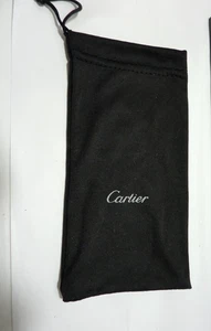 Vintage CARTIER BLACK SOFT POUCH Eyeglass Glasses Case - Picture 1 of 2