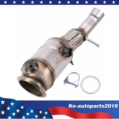 Front Turbo Catalytic Converter For BMW 328i 2.0L 2012 2013 2014 2015 2016 - Image 1 of 4