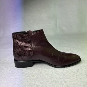 Stivaletti vintage Tiziano/Josef Seibel taglia 39,5/US 9 pelle viola - Foto 1 di 10