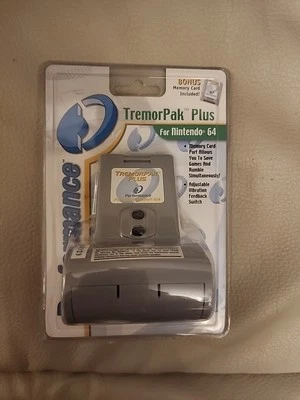 Tremor Pak Plus with Memory Card Nintendo 64 N64 - New Sealed! - Image 1 of 4