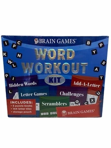 Brandneu Denkspiele Worttraining Kit 5 Puzzlebücher 144 Buchstaben Fliesen - Bild 1 von 3
