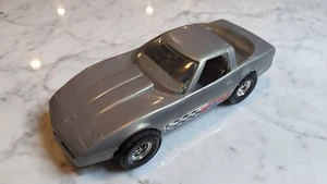 Strombecker Chevy Corvette Plastic Toy Car - 12" Made in USA Silver Tootsietoys - Picture 1 of 6