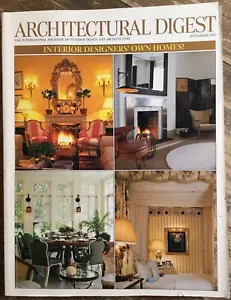 Architectural Digest September 1997 Collector's Edition Interior Designer Homes - Picture 1 of 3