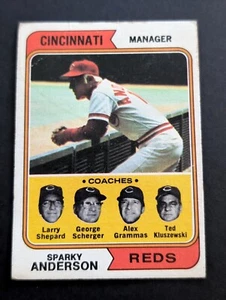 ⚾🔥1974 Topps #326 Reds Field Leaders (Sparky Anderson) ⚾🔥 - Imagen 1 de 6