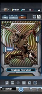 Topps Star Wars High Tek 2023 W1 Pattern 2 Orange Grievous EPIC - Zdjęcie 1 z 2