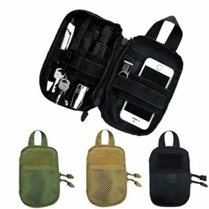 Tactical Molle EDC Compact Pocket Gadget Bag Organizzatore Ingranaggi Vita Utility Marsupio - Foto 1 di 15
