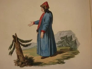 Costume of Russian Empire:Antique Print 1811 Barabintzian 2/Baraba Tatars/Russia - Picture 1 of 5