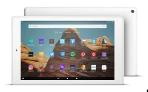 🔥 Amazon Kindle Fire 10, 9th Gen Tablet w/ Alexa 10.1" 1080p Full HD WHITE 32G - Picture 1 of 8