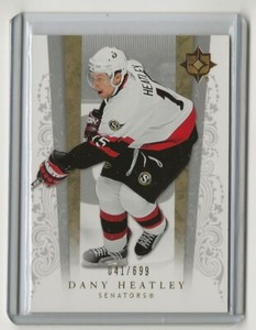 06-07 2006-07 Ultimate Collection #43 Dany Heatley Ottawa Senators 041/699