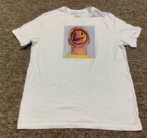 Nike Tee Graphic Tee T Shirt Tye Dye Hair w/ Smiley Face Swoosh Mens XL - Picture 1 of 9