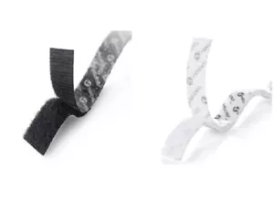 VELCRO® Stick On - Hook & Loop Tape - 1mt X 50mm Wide (5cm) - Black or White - Picture 1 of 5
