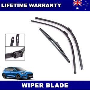 Genuine Ford Focus LW LZ 2012-2018 Front Rear Windscreen Wiper Blade 28"+28"+12" - Picture 1 of 20