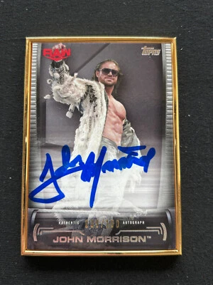 John Morrison 2017 Topps Undisputed Framed Auto Autograph WWE Wrestling 39/150 - Image 1 of 2