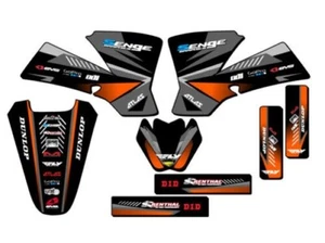 2002-2008 SX 50 SURGE Black Senge Graphics Kit Compatible with KTM - Picture 1 of 10