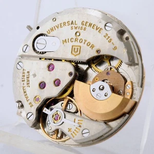 UNIVERSAL POLEROUTER DIAL MOVEMENT PART CAL 215-9 MICROTOR WORKING - Picture 1 of 7