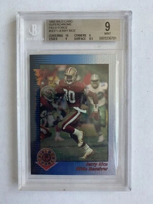 1993 Wild Card Jerry Rice Field Force Superchrome - Image 1 of 2