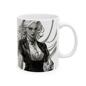 Gothic Art Ceramic Mug - Unique Coffee Cup, Dark Fantasy Mug, Custom Tea [...] - Picture 1 of 17
