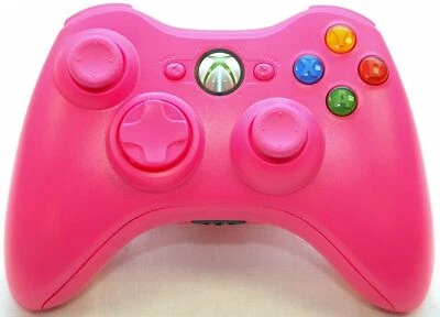 Official Microsoft Xbox 360 Wireless Controller in PINK game gaming cordless HOT - Image 1 of 4