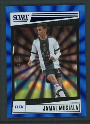 2022-23 JAMAL MUSIALA 53/60 PANINI SCORE FIFA LASER BLUE - Image 1 of 2