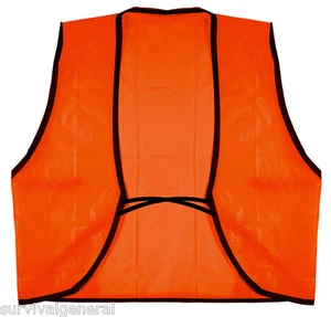 Disposable Bright Orange Safety PVC Vest One Size O/S Emergency Road 29 x 19 - Picture 1 of 1