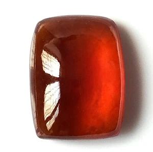 Natural Reddish Orange Hessonite Garnet Cabochon Cushion Gemstone 12.95 Carat - Picture 1 of 4
