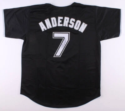 TIM ANDERSON AUTOGRAPHED CUSTOM JERSEY (CHICAGO WHITE SOX) - JSA COA! - Image 1 of 4