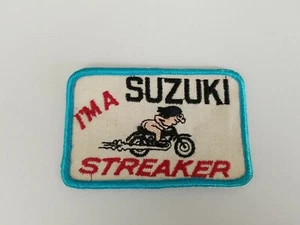 Vintage Nähen Motorradjacke Patch Suzuki 4 Zoll breit - Bild 1 von 4