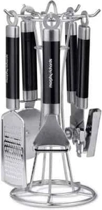 Juego de utensilios de cocina Morphy Richards de acero inoxidable para servir - NEGRO - Imagen 1 de 1
