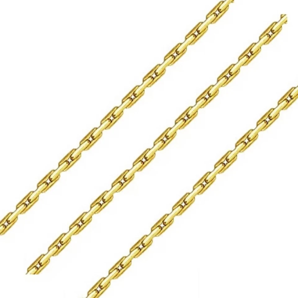 14K Gold Gefüllt Unfertige Beading Kette für Halskette Armband 0,67 mm Breite - Bild 1 von 1