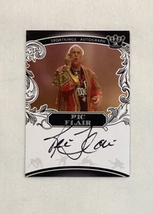 TARJETA AUTÓGRAFA FIRMADA POR RIC FLAIR 2023 SPORTKINGS AUTO - Imagen 1 de 2