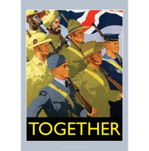 World War II Together Art Print – British Commonwealth Forces – 3 sizes Poster - Picture 1 of 4