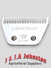 LIVERYMAN HARMONY 10W (2.4MM) HORSE CLIPPER BLADES - FREE TRACKED DELIVERY SCAN
