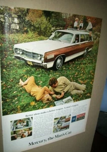 1967 Mercury Colony Park Station Wagon large-mag car ad -"A man's wagon" - Picture 1 of 1