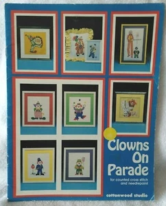 Clowns On Parade Counted Cross Stitch Pattern Booklet 1982 - Picture 1 of 5