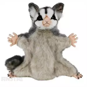 Hansa Sugar Glider Puppet Realistic Australian Animal Hand Puppet Plush Toy - Foto 1 di 5