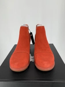 Sorel Evie Pull On Wedge Booties WarpRed Womens Waterproof Rain Boot NL4910-849 - Picture 1 of 5