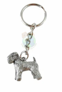 Soft Coated Wheaten Keychain Pewter - Picture 1 of 1