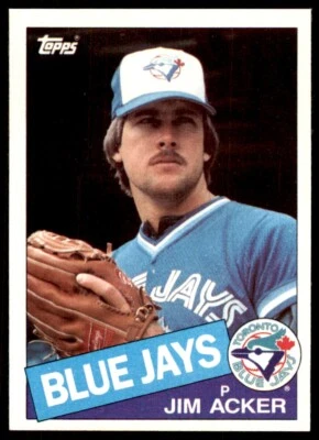 1985 Topps! Jim Acker A Baseball Cards #101 - Image 1 of 2