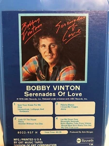 Vintage Bobby Vinton 8 Track Tape ( Serenades Of Love) - Imagen 1 de 6