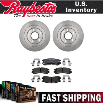 Rotores de freno traseros y pastillas de freno de cerámica para Pontiac Bonneville 2004-2005 Foto 1 de 4