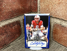 2023 Leaf Draft Chubba Purdy RC Auto Blue #BA-CP1 Nebraska Cornhuskers Brock