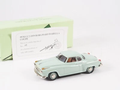 Pathfinder GB N. Pcm CC2 Borgward Bianco IN Metallo 1/43 Scatola N.117/600 Ex - Immagine 1 di 4