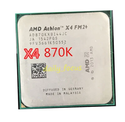 Procesadores CPU AMD Athlon X4 870K AD870KXBI44JC 4 núcleos 3,9 GHz 95 W Socket FM2+ Foto 1 de 4
