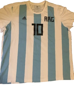 Lionel Messi Argentina Jersey Shirt Adidas Size 2XL Football Soccer - Picture 1 of 7