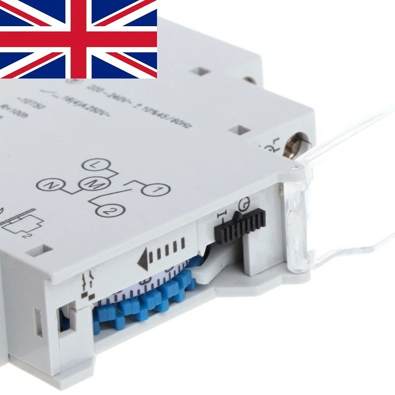 24 Hours Mechanical Programmable Din Rail Timer Switch Relay 110-240V AC 16A New - Image 1 of 1