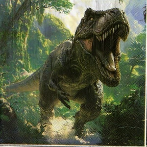 Serviettes en papier dinosaure préhistoire. Napkins dino dinosaur prehistory - Imagen 1 de 1