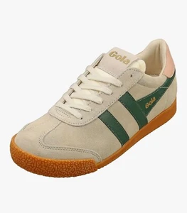 gola elan womens sneakers, size 10, wheat/evergreen/pearl pink - Picture 1 of 5