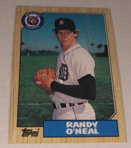 1987 Topps #196 Randy O'NEAL  Pitcher  Detroit TIGERS