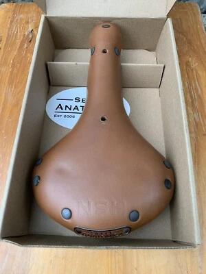 Sillín de cuero tostado Selle Anatomica NSH Serie 1 Foto 1 de 4